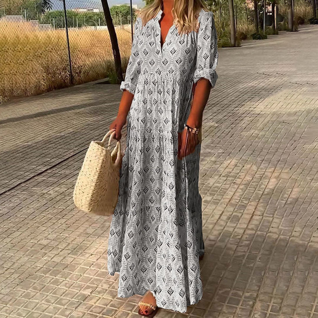 Nora | Elegancka Sukienka Maxi Boho