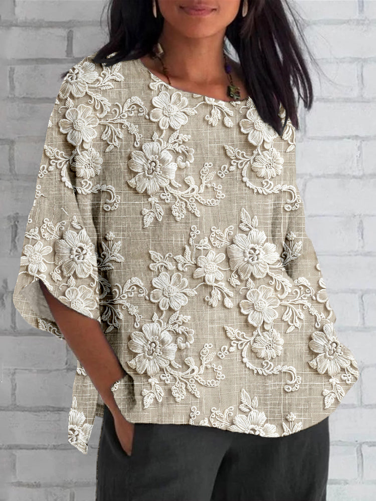 Abigail™ Top Impreso Vintage