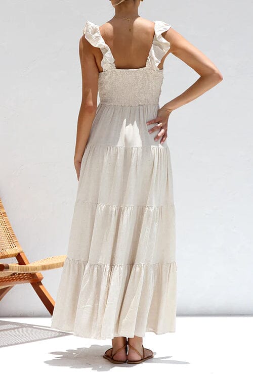 Ophelia | Elegancka Sukienka Maxi z Falbanami