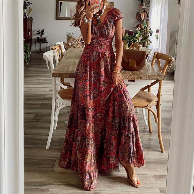 Sienna | Sukienka Maxi Kwiatowa Boho
