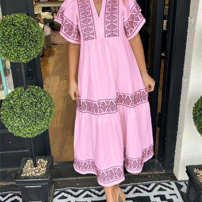 Aria | Sukienka Maxi Haftowana Boho