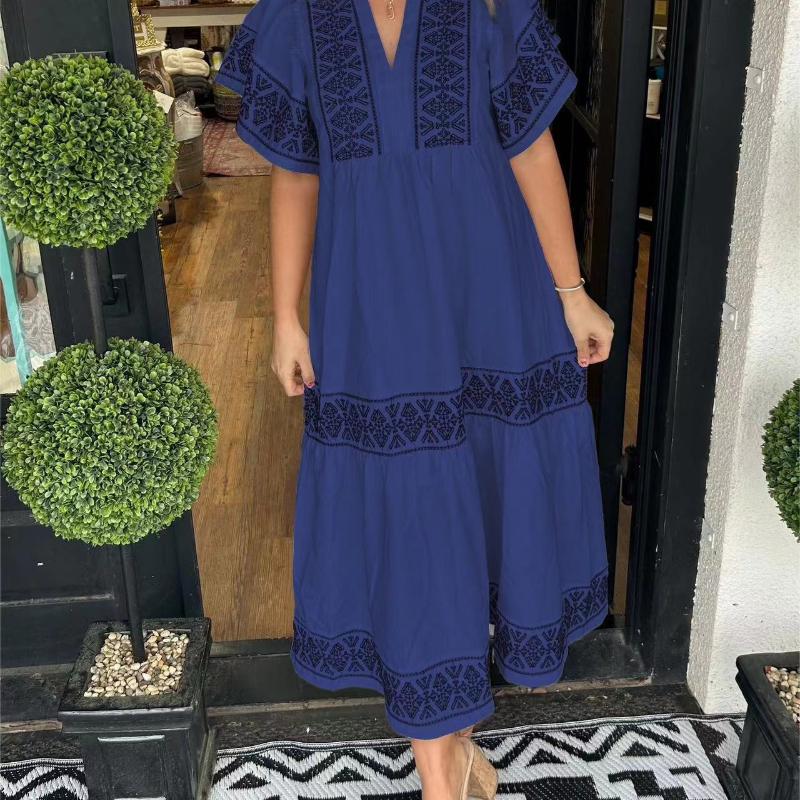 Aria | Sukienka Maxi Haftowana Boho