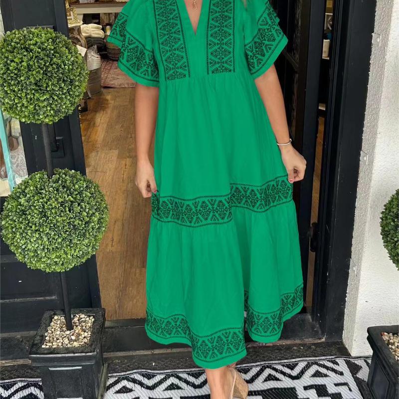 Aria | Sukienka Maxi Haftowana Boho