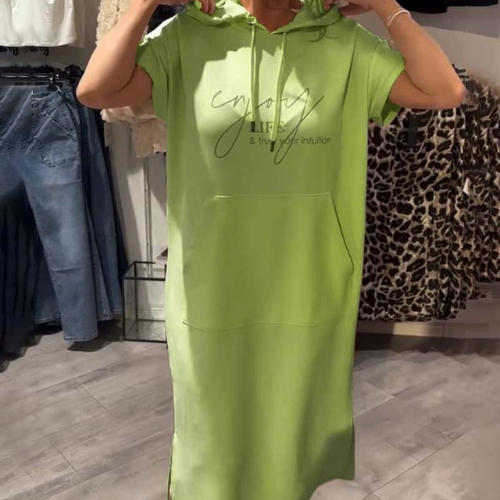 Audrey | Casualna Sukienka z Kapturem