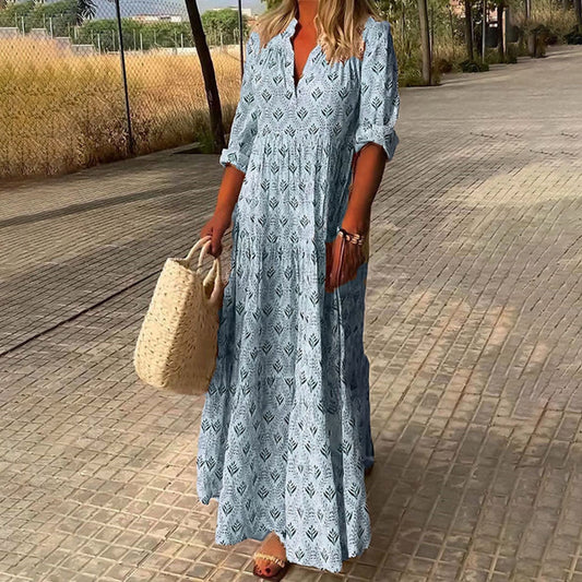 Nora | Elegancka Sukienka Maxi Boho