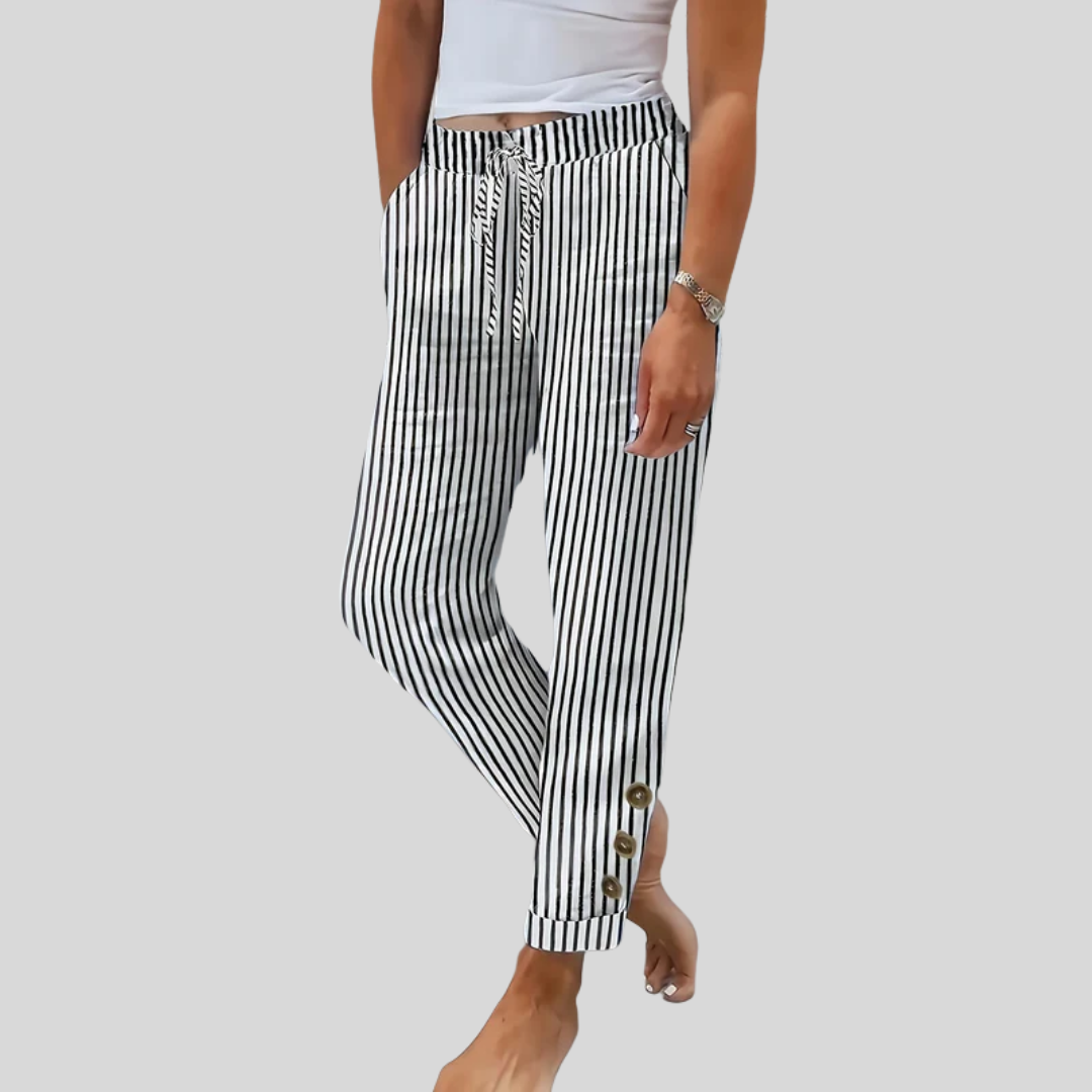 Raquelle | Spodnie w Paski Casual