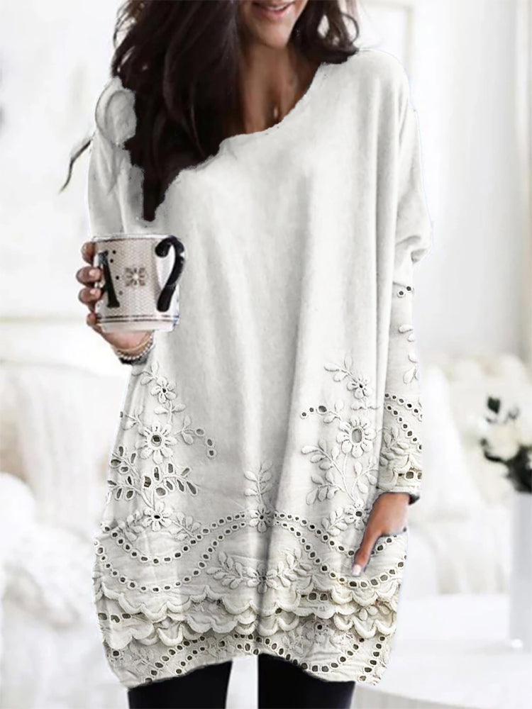Lily™ Przytulny Sweter z Wzorem