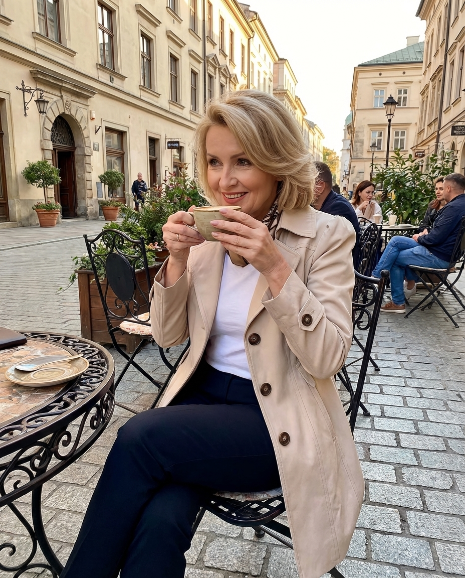 Katarzyna | Elegancki płaszcz vintage