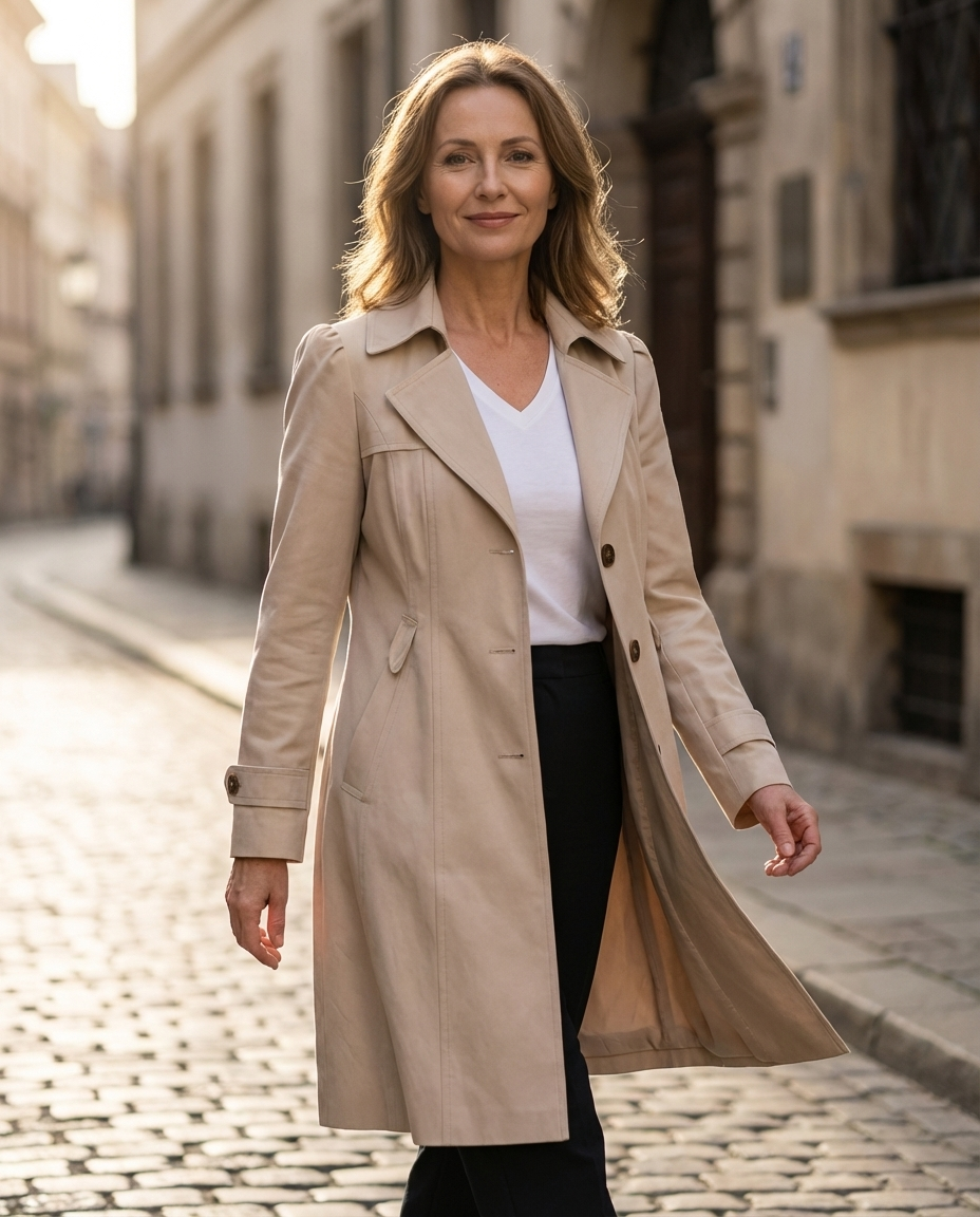 Katarzyna | Elegancki płaszcz vintage